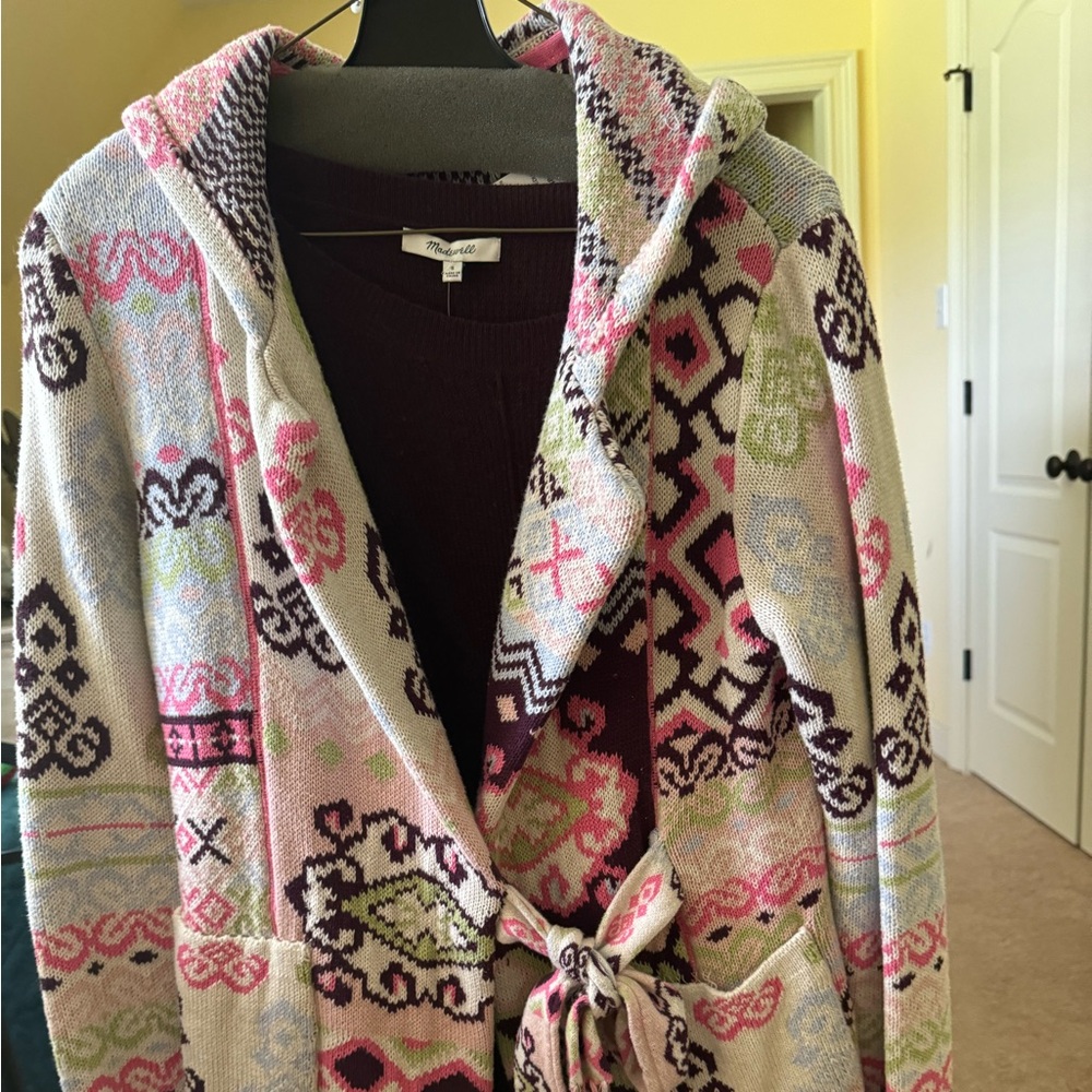 Sundance “Odd Molly” sweater coat.